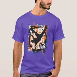 Camiseta Roupa engraçada de arte urbano inspirada em rapper
