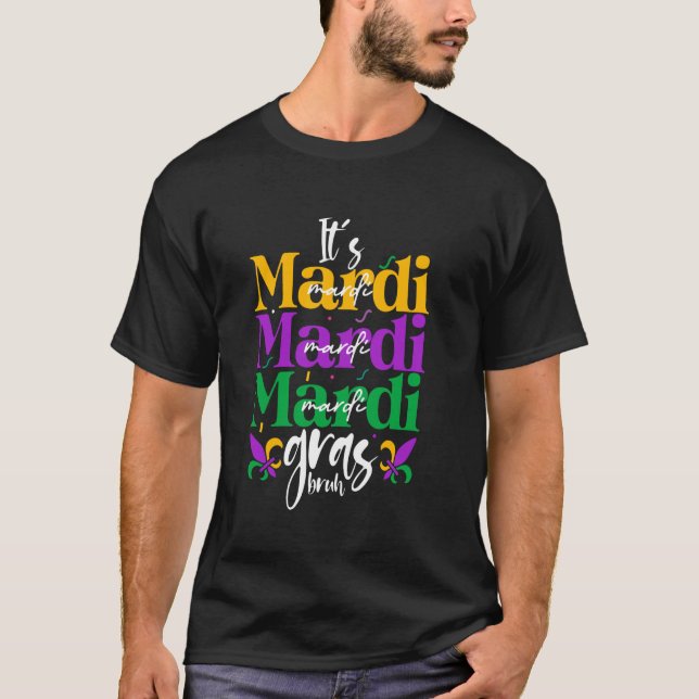 Camiseta Roupa engraçada de Mardi Gras Desfile de Carnaval  (Frente)