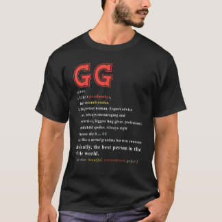 Camiseta Roupa engraçada definição avó Gg para mulheres Dia
