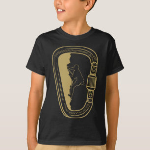 Camiseta Roupa engraçada para amantes de mosquetão de escal
