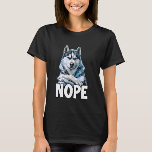 Camiseta Roupa engraçada para passear com Husky, roupa dive