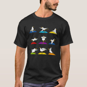 Camiseta Roupa Esportiva de Ioga Gaivota Zen Fitness