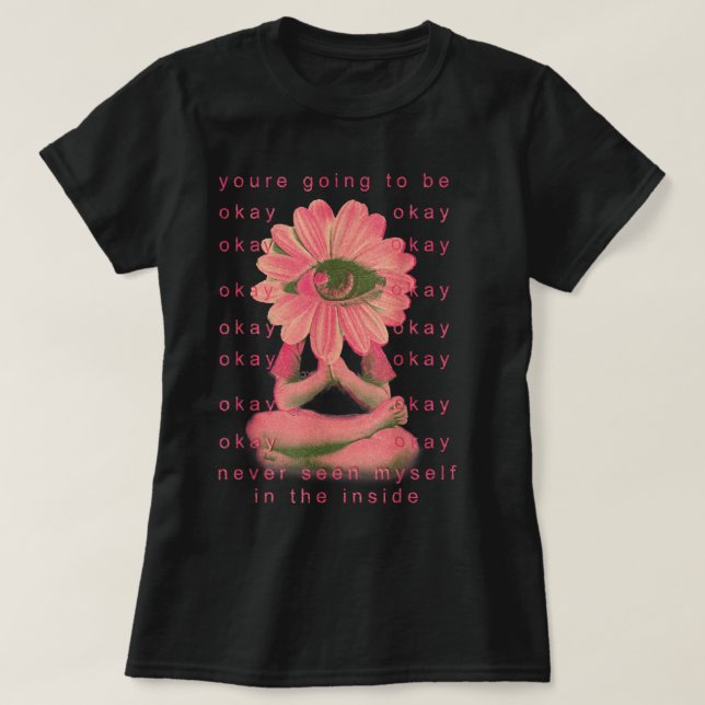 Camiseta roupa estética esquisita alt índio sonho (Frente do Design)