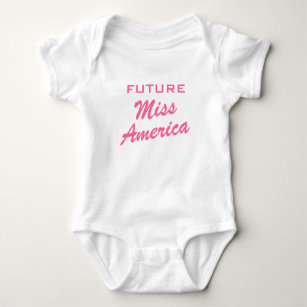 Camiseta Roupa futura do bebê da menina da senhorita