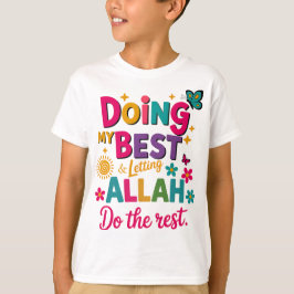 Camiseta Roupa Islâmica Infantil de T-Shirt.