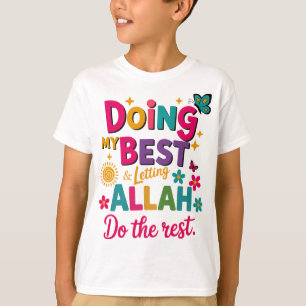 Camiseta Roupa Islâmica Infantil de T-Shirt.