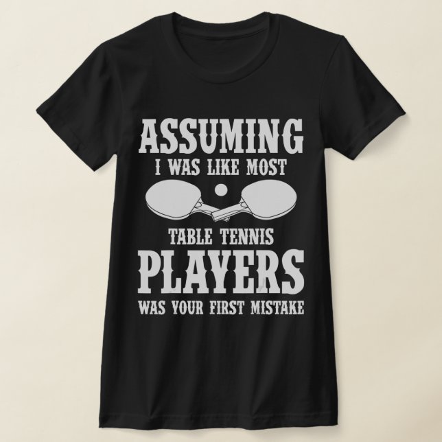 Camiseta Roupa mesa Tênis Excelente Tênis Jogadores Des (Postura )