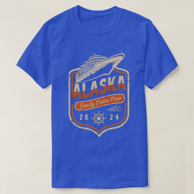 Camiseta Roupa Naut da família de cruzeiros do Alaska 2024 (Frente do Design)