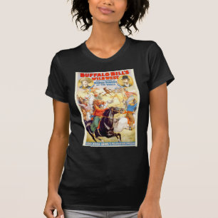 Camiseta Roupa ocidental selvagem do poster da mostra de