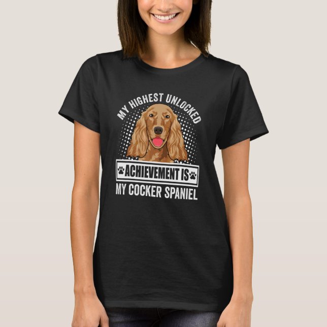 Camiseta Roupa para Cocker Spaniel Cocker Spaniel (Frente)