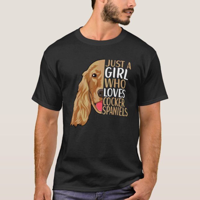 Camiseta Roupa para Cocker Spaniel Cocker Spaniel 4 (Frente)