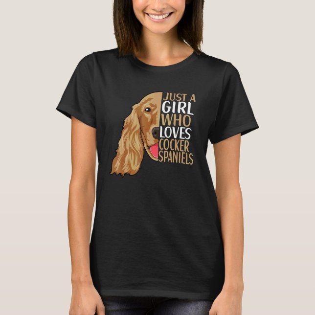 Camiseta Roupa para Cocker Spaniel Cocker Spaniel 4 (Frente)