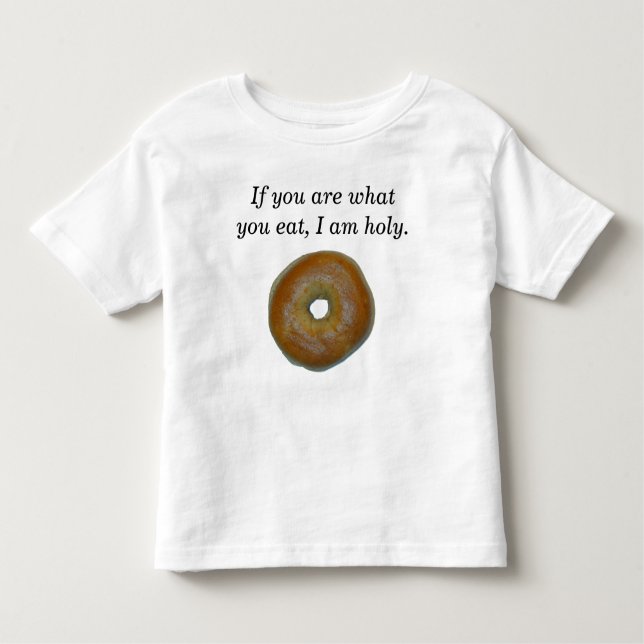 Camiseta Roupa santamente do Bagel (Frente)