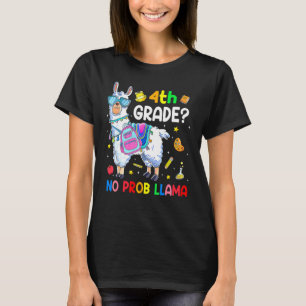 Camiseta Roupa T de Volta às Aulas do Llama Sem Problema da