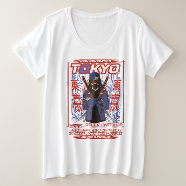 CAMISETA ROUPA URBANA DE TÓQUIO (Frente do Design)