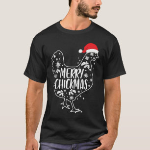 Camiseta Roupas Alegre Galinhatmas Feriado   Natal Galinha