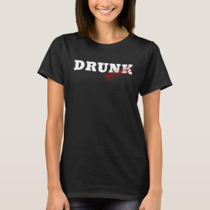 Camiseta Roupas Aprovadas Diversão Gráfica Aprovado Bêbado