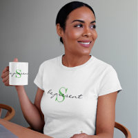 Roupas Ativas 'esteja presente' Clássico Branco