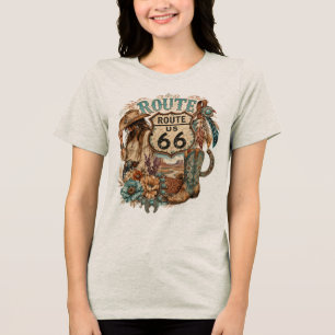 Camiseta Roupas Boho Western Cowgirl Mother Road