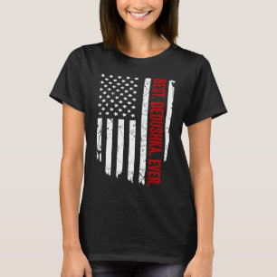 Camiseta Roupas com Bandeira Americana Vintage Melhor Dedus