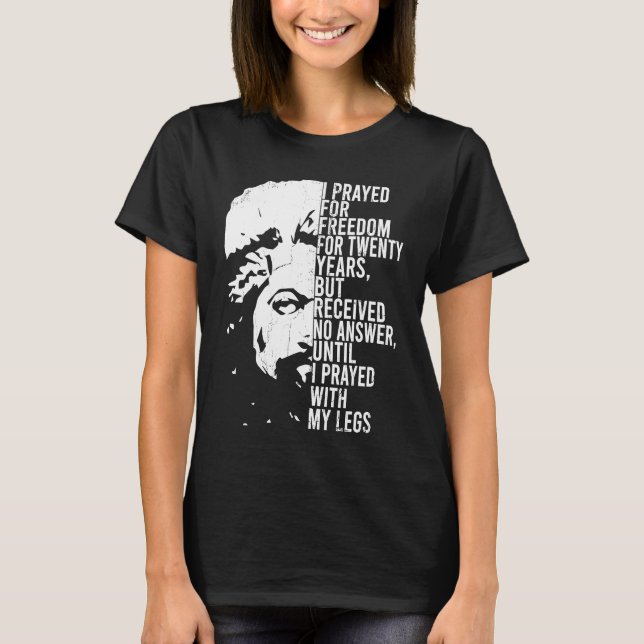 Camiseta Roupas com Citação de Frederick Douglass Mês da Hi (Frente)