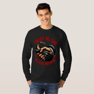 Camiseta Roupas com Verdade Obscura "Não Acredite em Nada" 