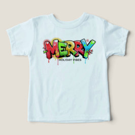 Camiseta Roupas com Vibrações de Férias Alegres Grafite par