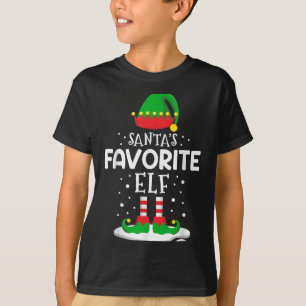 Camiseta Roupas Combinando da Família do Natal do Elfo Favo
