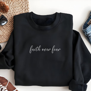 Camiseta Roupas Cristãs Femininas Fé Sobre Medo