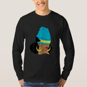 Camiseta Roupas da Bandeira das Bahamas Design de Férias na