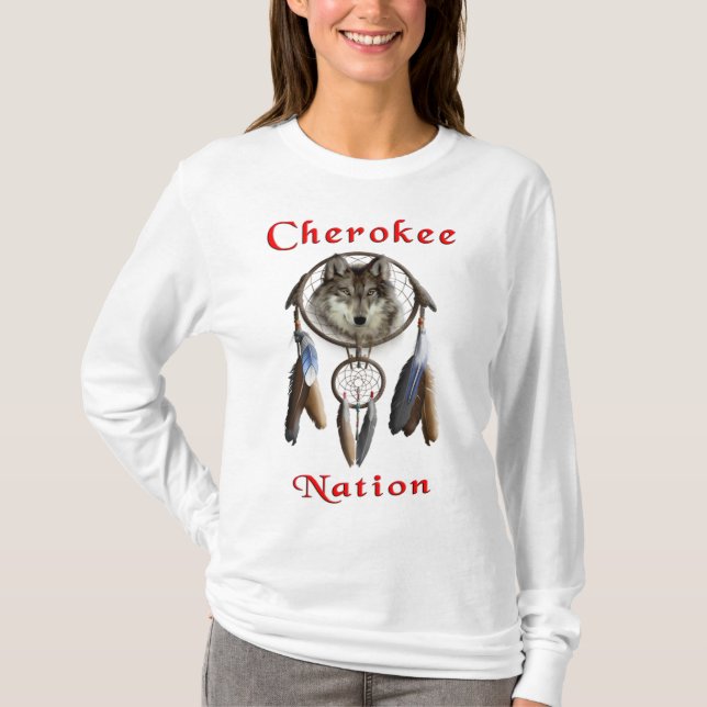 Camiseta roupas da nação Cherokee (Frente)