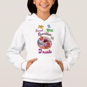 Camiseta Roupas Da Vida É Doce Com Faíscas De Donuts