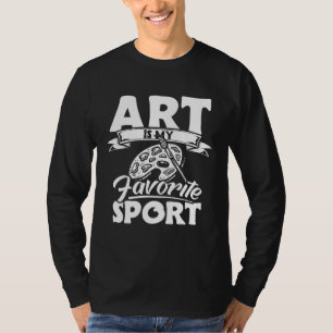 Camiseta Roupas de Artista para Pintor Esboçando Pintura