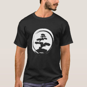 Camiseta Roupas de árvore de Bonsai Yoga Vintage Japonês