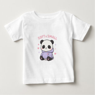 Camiseta Roupas de bebê panda lindas
