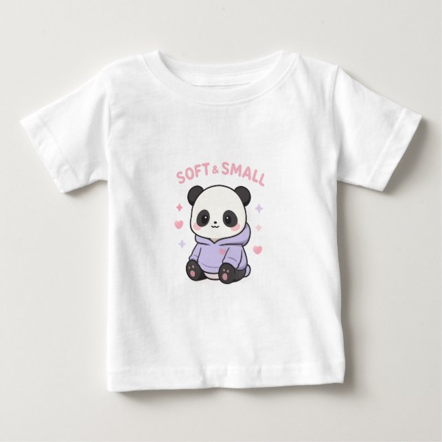 Camiseta Roupas de bebê panda lindas (Frente)