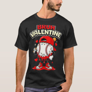 Camiseta Roupas de beisebol do Dia dos Namorados com gelo p