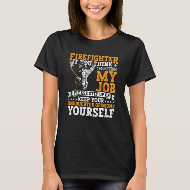 Camiseta Roupas de Bombeiro Bombeiros Combate a Incêndios p (Frente)