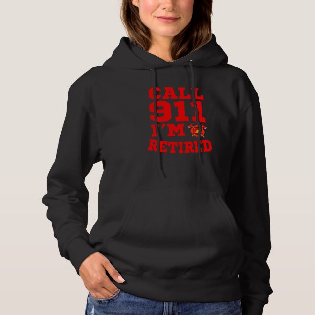 Camiseta Roupas de Bombeiro Chame 911 Estou Aposentado (Frente)