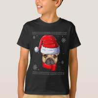 Roupas de Bulldog Francês com Papai Noel