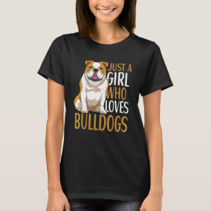 Camiseta Roupas de Bulldog Inglês para Mulheres Meninas 2