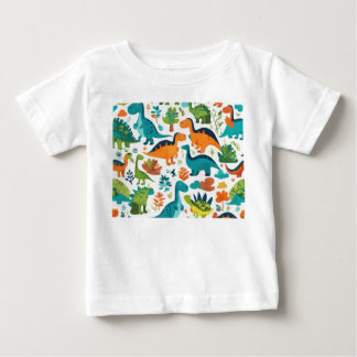 Camiseta Roupas De Caracteres Dinossauros