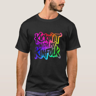 Camiseta Roupas de Celebração de Reunião de Família Memoráv