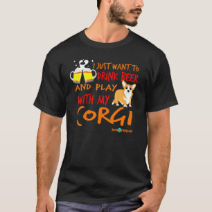 Camiseta Roupas de Corgi que Dizem a Verdade Beba Cerveja e