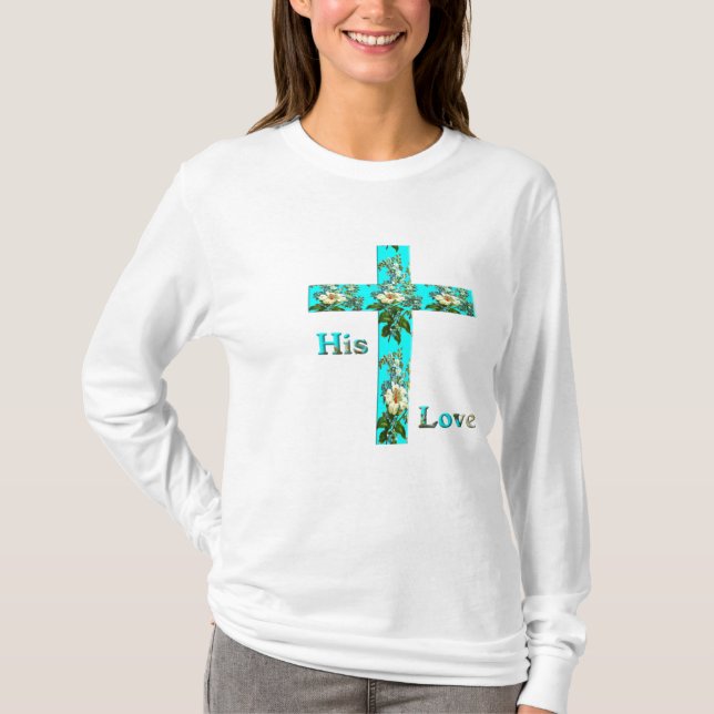 Camiseta roupas de cruz cristã (Frente)
