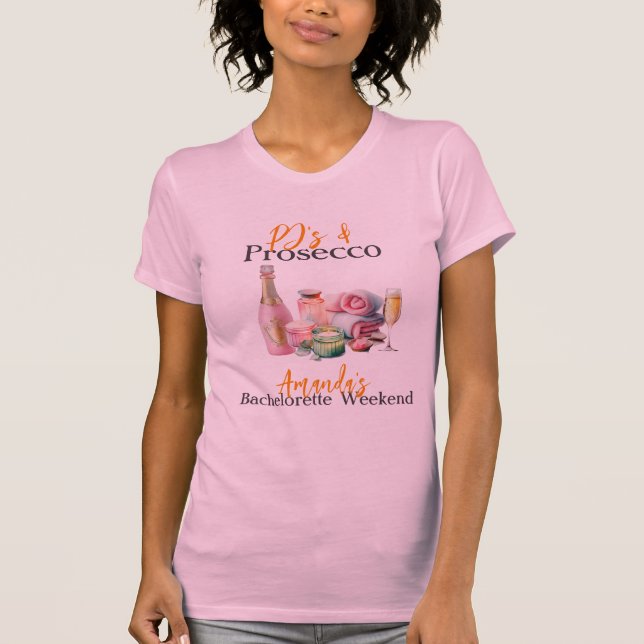 Camiseta Roupas de dormir e Espaço de Spa com Champanhe Ros (Frente)