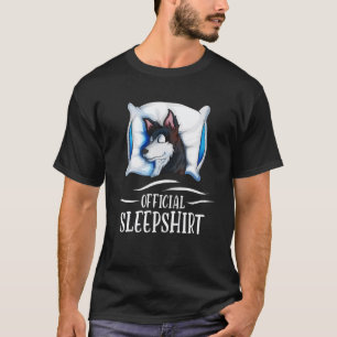 Camiseta Roupas de dormir engraçadas de husky, camisola son