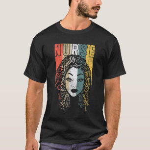 Camiseta Roupas de Enfermeiras Negras Rainha Melanina Améri