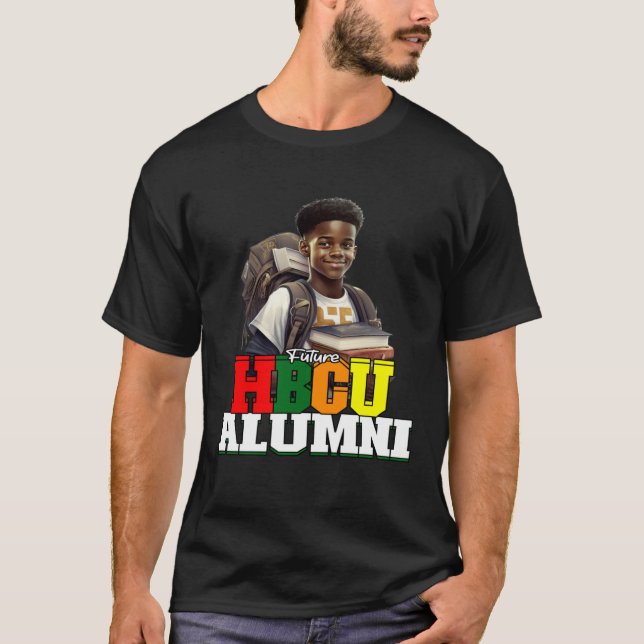 Camiseta Roupas de ex-alunos de HBCU Futuro Histórico Negro (Frente)