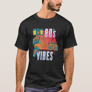 Camiseta Roupas de Fantasia dos Anos 80 Eu Amo Roupas de Fa